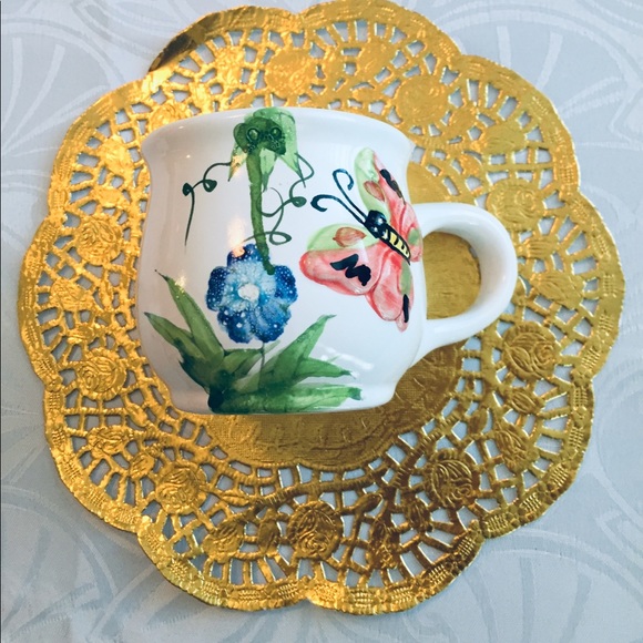 Vtg butterfly cup